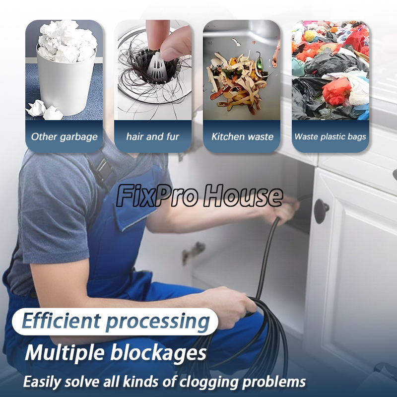 Plumbing Snake Drain - Электрический инструмент для прочистки труб 1-3
