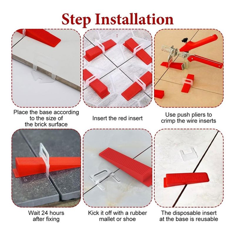 Комплект системы выравнивания  – обзор и цена Tile Leveling Clip