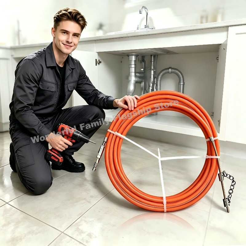 Гибкий набор инструментов для  – обзор и цена Plumbing Snake Drain
