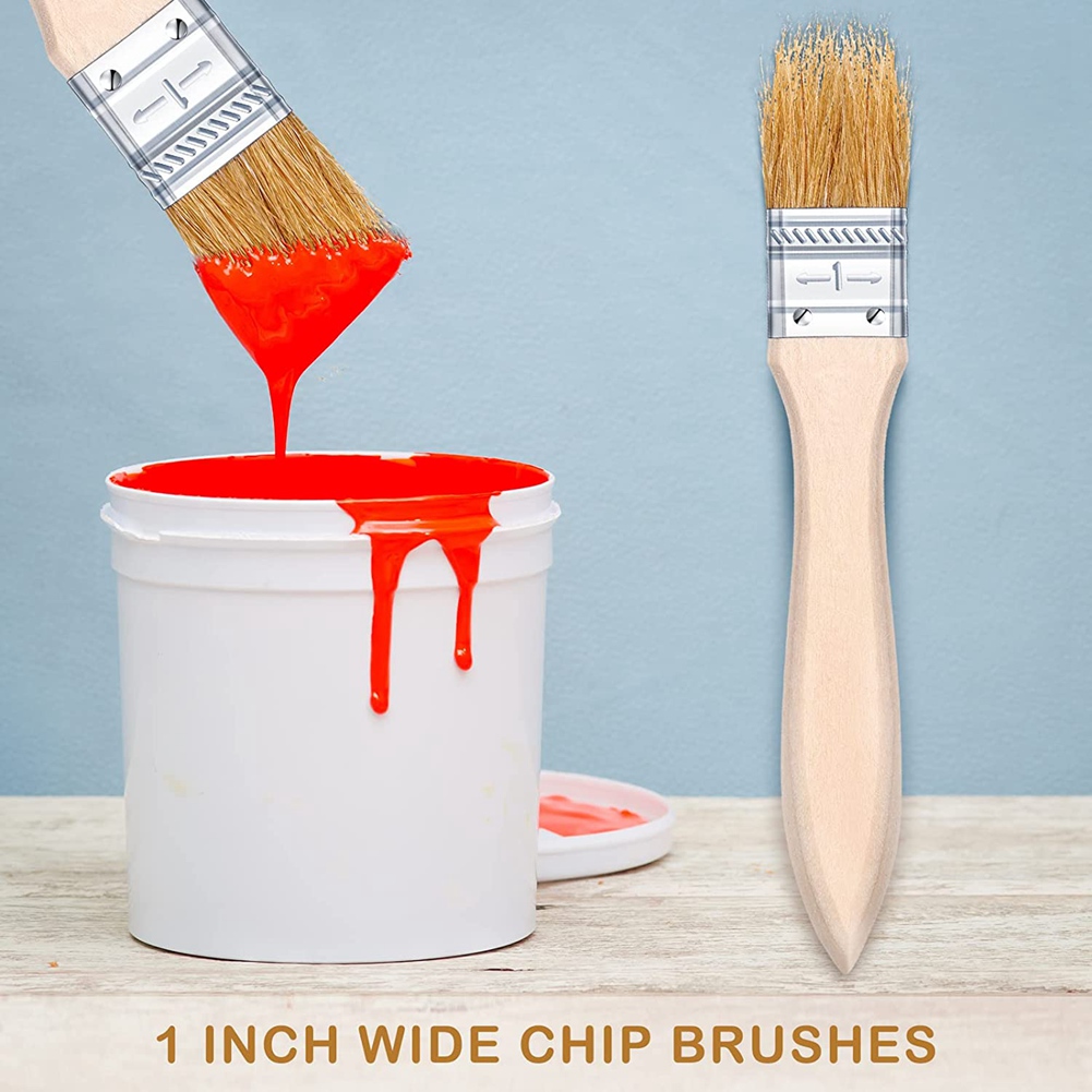 ABUH-100 шт. 1-дюймовые кисти  – обзор и цена Wood Stain Brush
